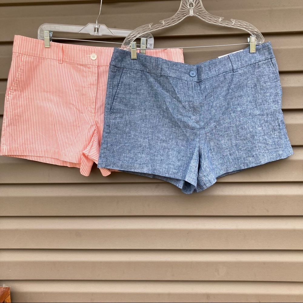 NWT Loft Mid Rise 4” Shorts (2 pair)
